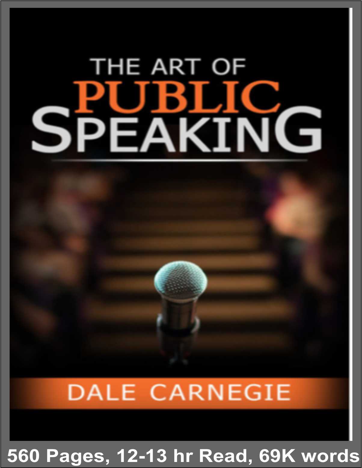 The Art of Public Speaking book cover